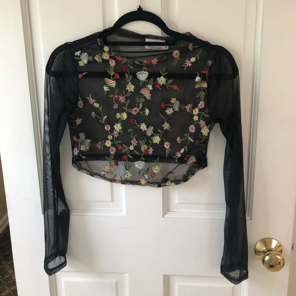 Floral crop top